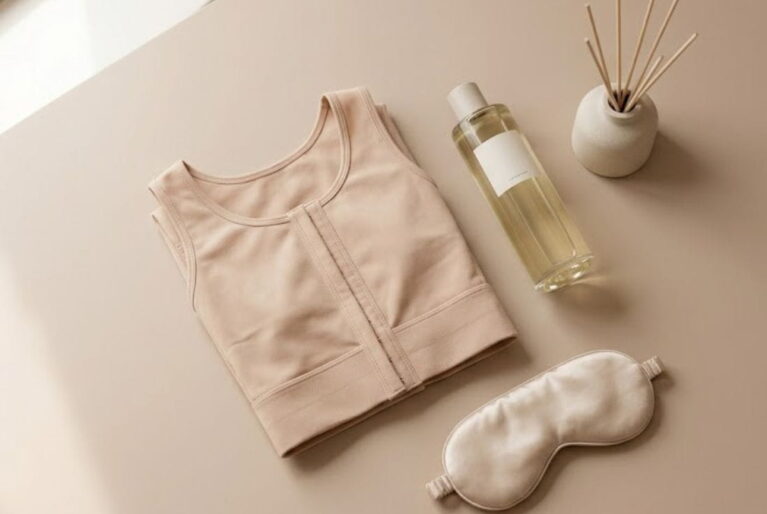 Après une liposuccion, il est essentiel de choisir une gaine adaptée pour favoriser le maintien, le confort et la récupération. Découvrez notre sélection de gaines post-opératoires pensées pour accompagner chaque étape.