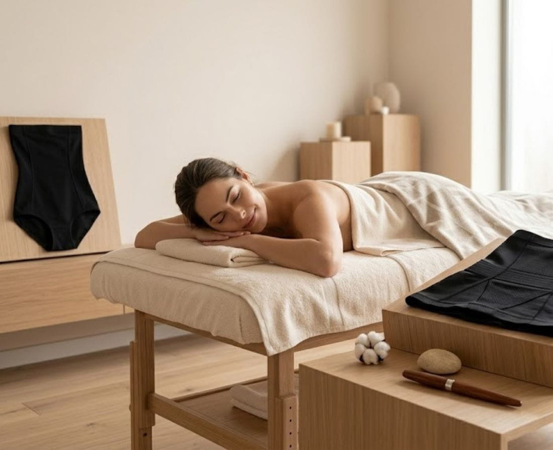 Associer gaine et drainage peut contribuer à améliorer le confort et l’accompagnement post-opératoire. Découvrez nos gaines adaptées à une routine de récupération structurée et efficace.