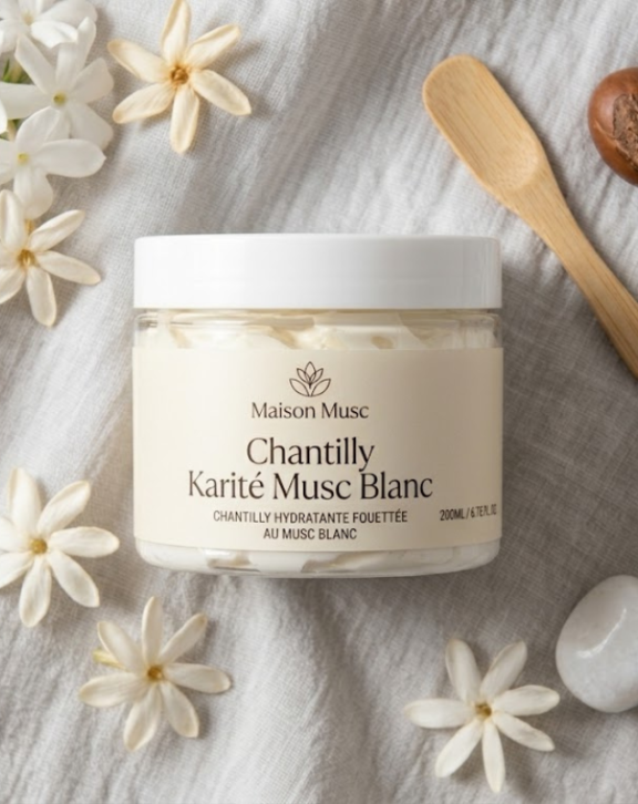 Propriétés Nourrit la peau et les cheveux · Texture aérée qui fond sans résidu · Répare les longueurs capillaires Conseils d'utilisation Sur les cheveux : appliquer sur les longueurs en évitant le cuir chevelu. Sur la peau : appliquer matin et/ou soir selon le besoin d'hydratation. Composition INCI BUTYROSPERMUM PARKII BUTTER, COCOS NUCIFERA OIL, PRUNUS AMYGDALUS DULCIS OIL, PARFUM, TOCOPHEROL, HEXAMETHYLINDANOPYRAN, LINALOL, ALPHA-HEXYLCINNAMALDEHYDE, COUMARIN, ALPHA-ISO-METHYLIONONE, VANILLIN, CITRONELLOL, GERANIOL, GERANYL ACETATE, CITRUS AURANTIUM PEEL OIL, LIMONENE, TERPINEOL, BETA-CARYOPHYLLENE, ACETATE LINALYLE. Précautions Éviter le contact avec les yeux — rincer à l'eau claire si contact. Ne pas ingérer. Usage externe uniquement. Conserver à l'abri de la chaleur et de la lumière. Tenir hors de portée des enfants.